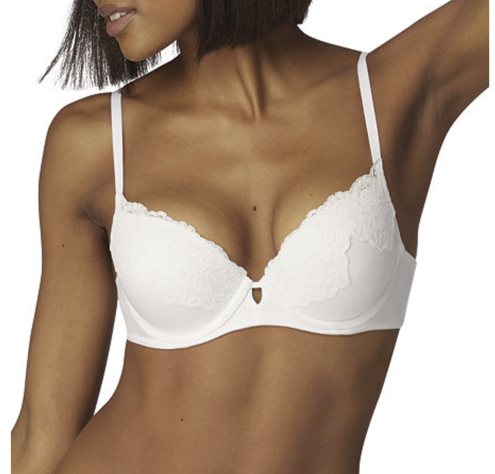Maidenform Women Comfort Devotion Your Lift Underwire Bra White Size 34D